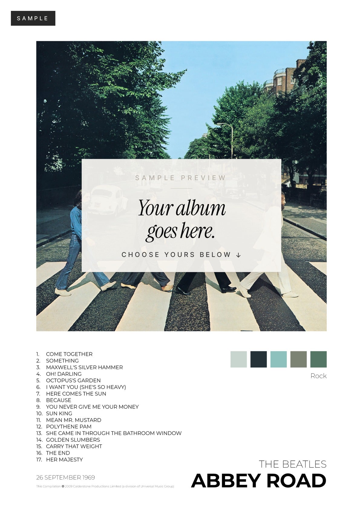 Custom Album Poster