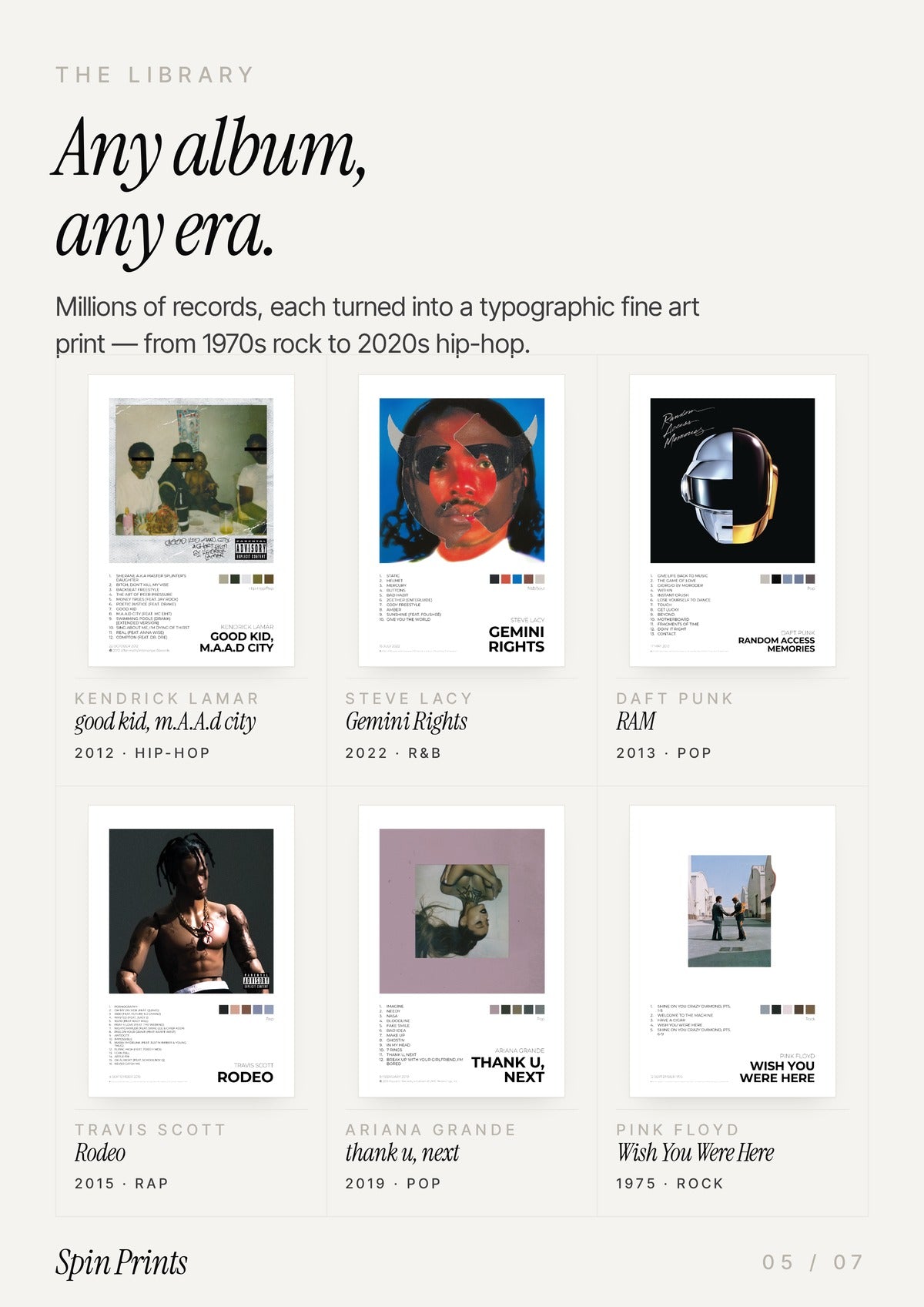 Custom Album Poster